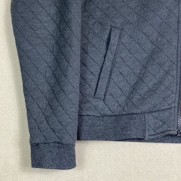 Marine Layer Jacket Adult‎ Medium Gray Quilted Bomber Full Zip Casual Mens - Picture 3 of 13